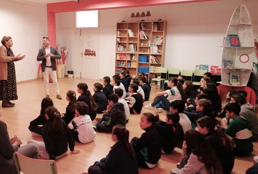 Recurso visitas alcalde y concejales a los colegios proyecto Niñ@landia 2023 2024