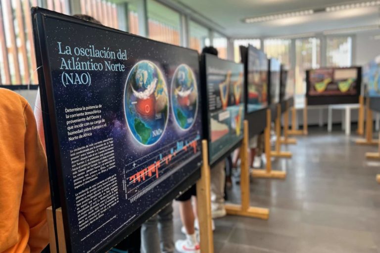 Uno de los paneles explicativos de la exposición