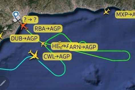 VUELO PROCEDENTE DE RABAT ABORTA UN ATERRIZAJE EN MÁLAGA POR UNA PELEA A BORDO 10-3-24