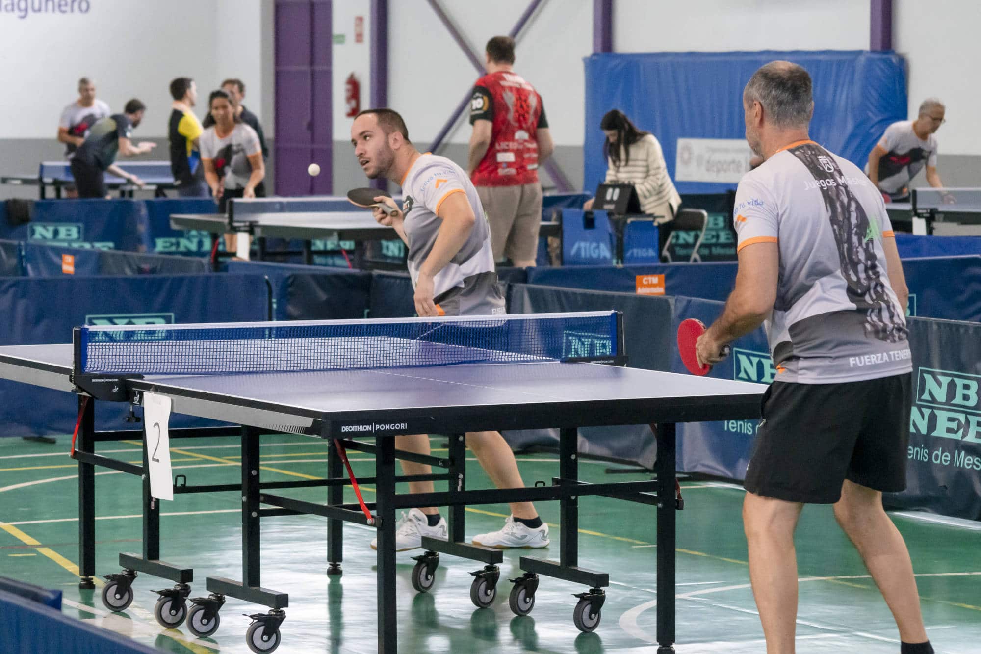 I jornada de Tenis de Mesa de los VII Juegos Máster de DXT Tene