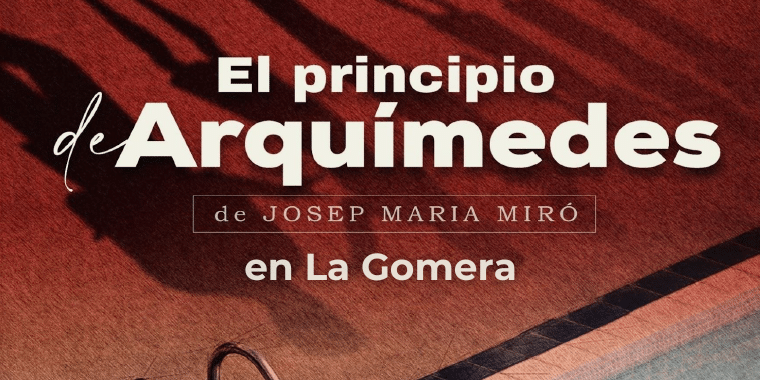 230424 Cartel. Representación teatral El principio de Arquímedes