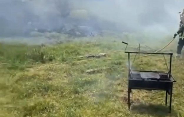 BARBACOA QUE ORIGINA EL INCENDIO DE GUAMASA 13-4-24