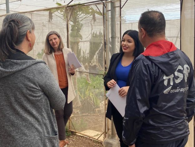 Bianca Cerbán en la finca municipal Las Crucitas