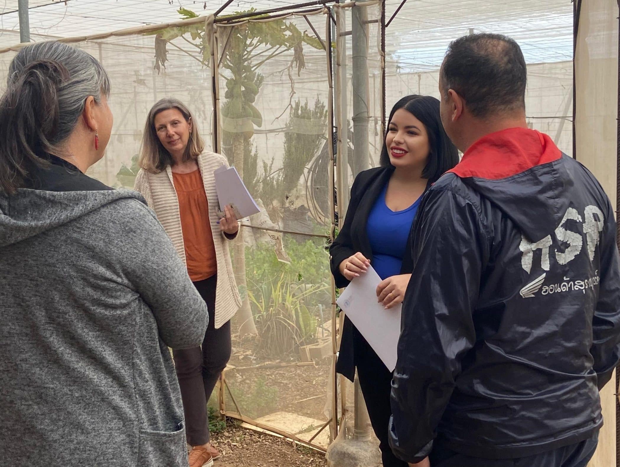 Bianca Cerbán en la finca municipal Las Crucitas