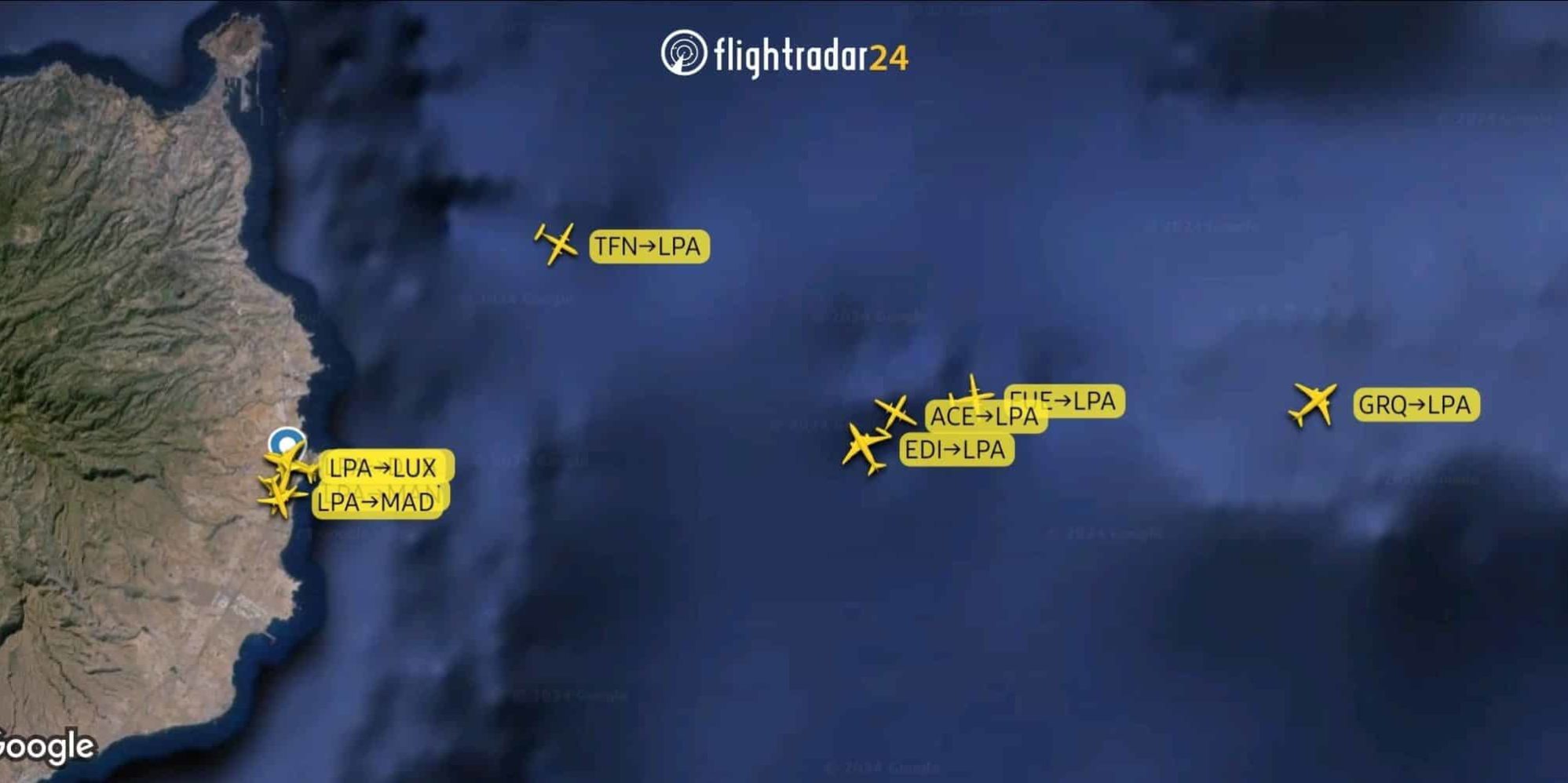 DRON OBLIGA A DESVÍOS EN EL AEROPUERTO DE GRAN CANARIA 12-4-24