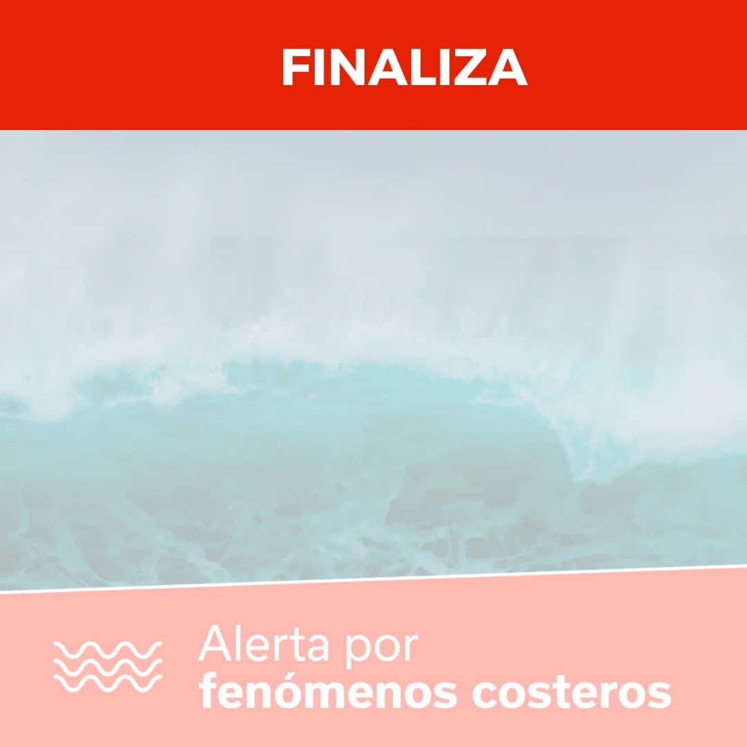 FINALIZA LA SITUACIÓN DE ALERTA POR FENÓMENOS COSTEROS 31-3-24