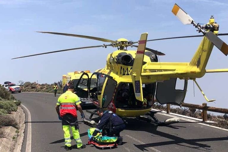 HOMBRE EN ESTADO CRÍTICO TRAS UN ACCIDENTE EN LA OROTAVA 13-4-24