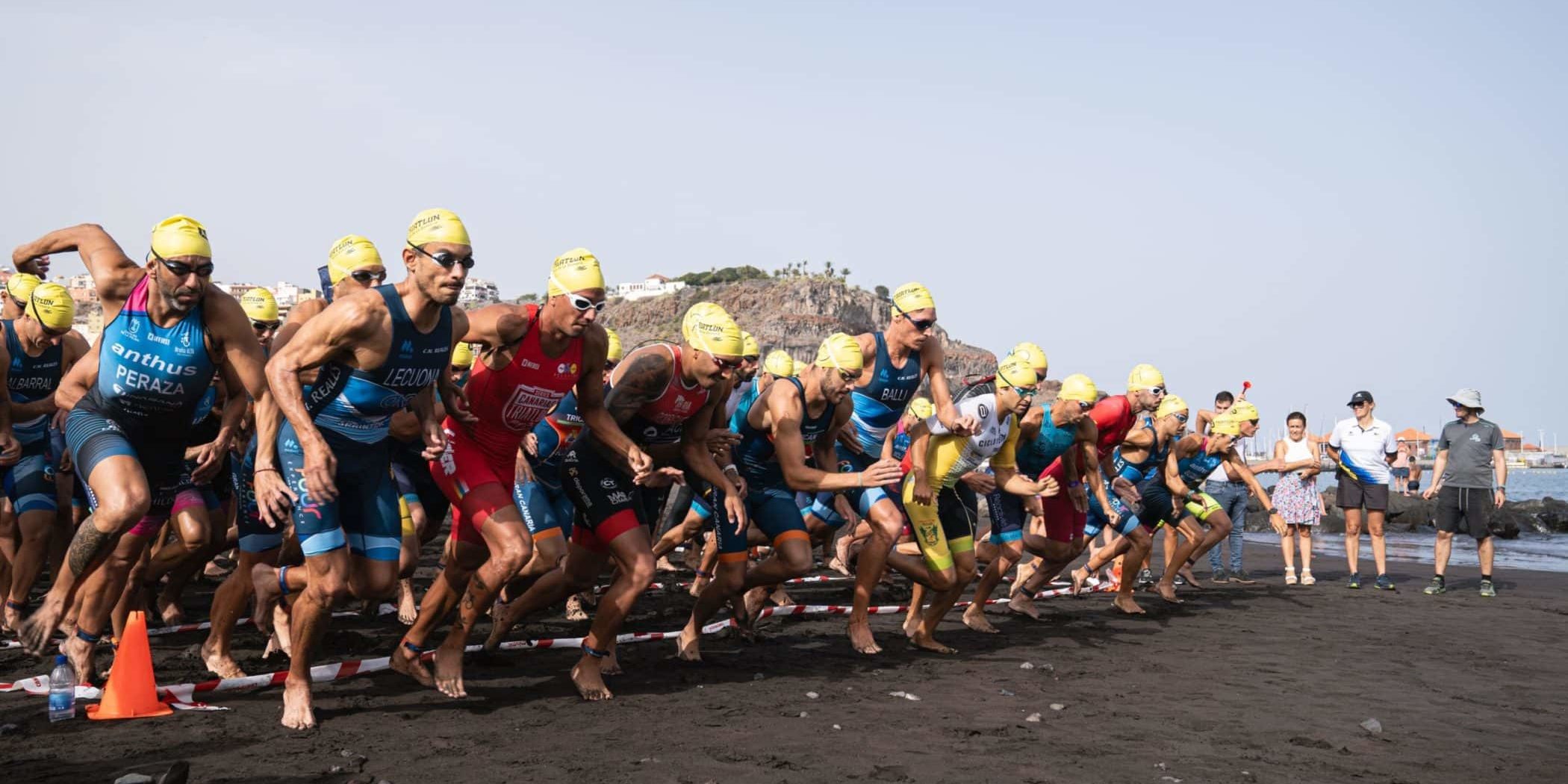 Imagen de la pasada edición del Triatlón Isla de La Gomera