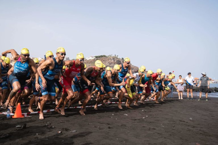 Imagen de la pasada edición del Triatlón Isla de La Gomera