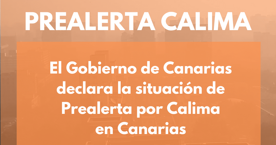 PREALERTA POR CALIMA EN TODAS LAS ISLAS CANARIAS 9-4-24
