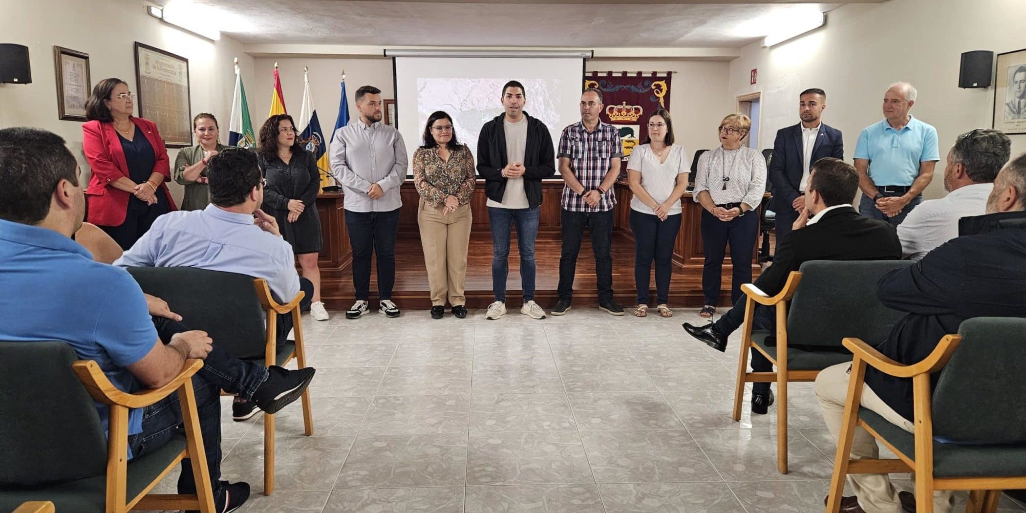 Recibimiento La Frontera- Comité 18 abril