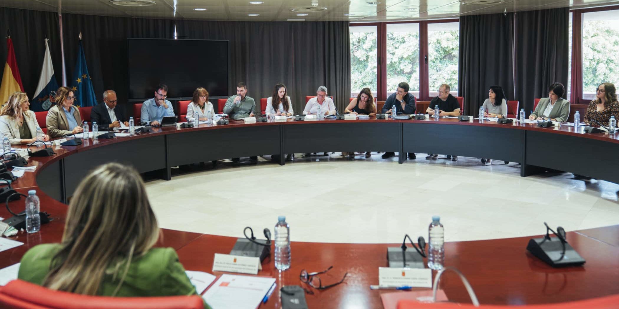 150524 Equipos de la Consejería de Bienestar Social del Gobierno de Canarias y Cabildo de La Gomera, en una reunión junto las corporaciones locales de la isla