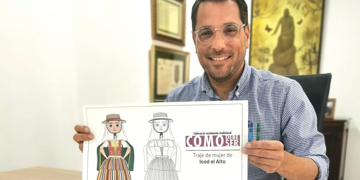 200524 Alcalde presenta láminas descargables colorear campaña Como debe ser Fiestas de Mayo 2024