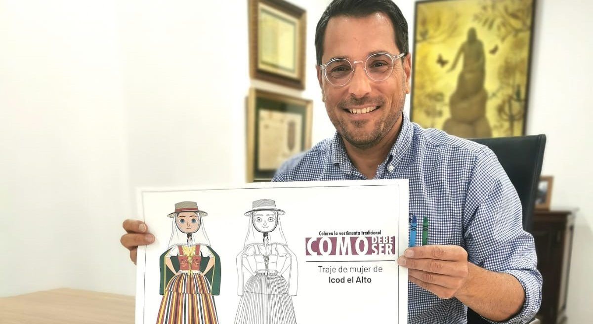 200524 Alcalde presenta láminas descargables colorear campaña Como debe ser Fiestas de Mayo 2024