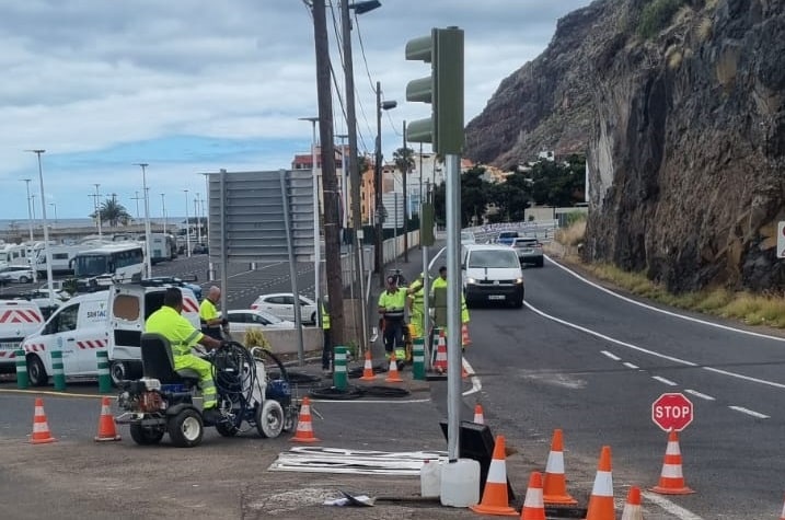 240522 Semáforo aparcamiento nuevo de Las Teresitas