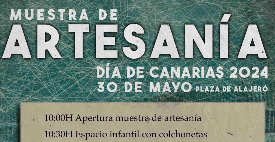 290524 Cartel muestra de Artesanía en Alajeró con motivo del Día de Canarias
