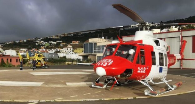 HELICÓPTERO DEL GES RESCATA A UNA SENDERISTA EN LA CALDERA DE TABURIENTE-LA PALMA 31-5-24