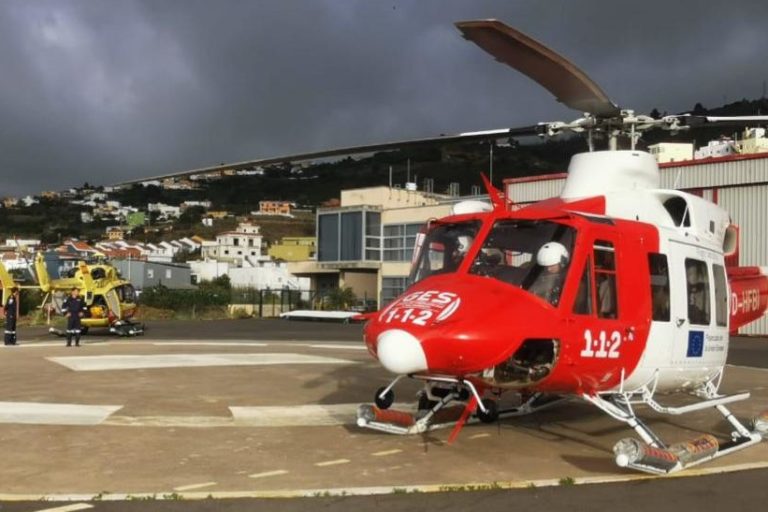 HELICÓPTERO DEL GES RESCATA A UNA SENDERISTA EN LA CALDERA DE TABURIENTE-LA PALMA 31-5-24