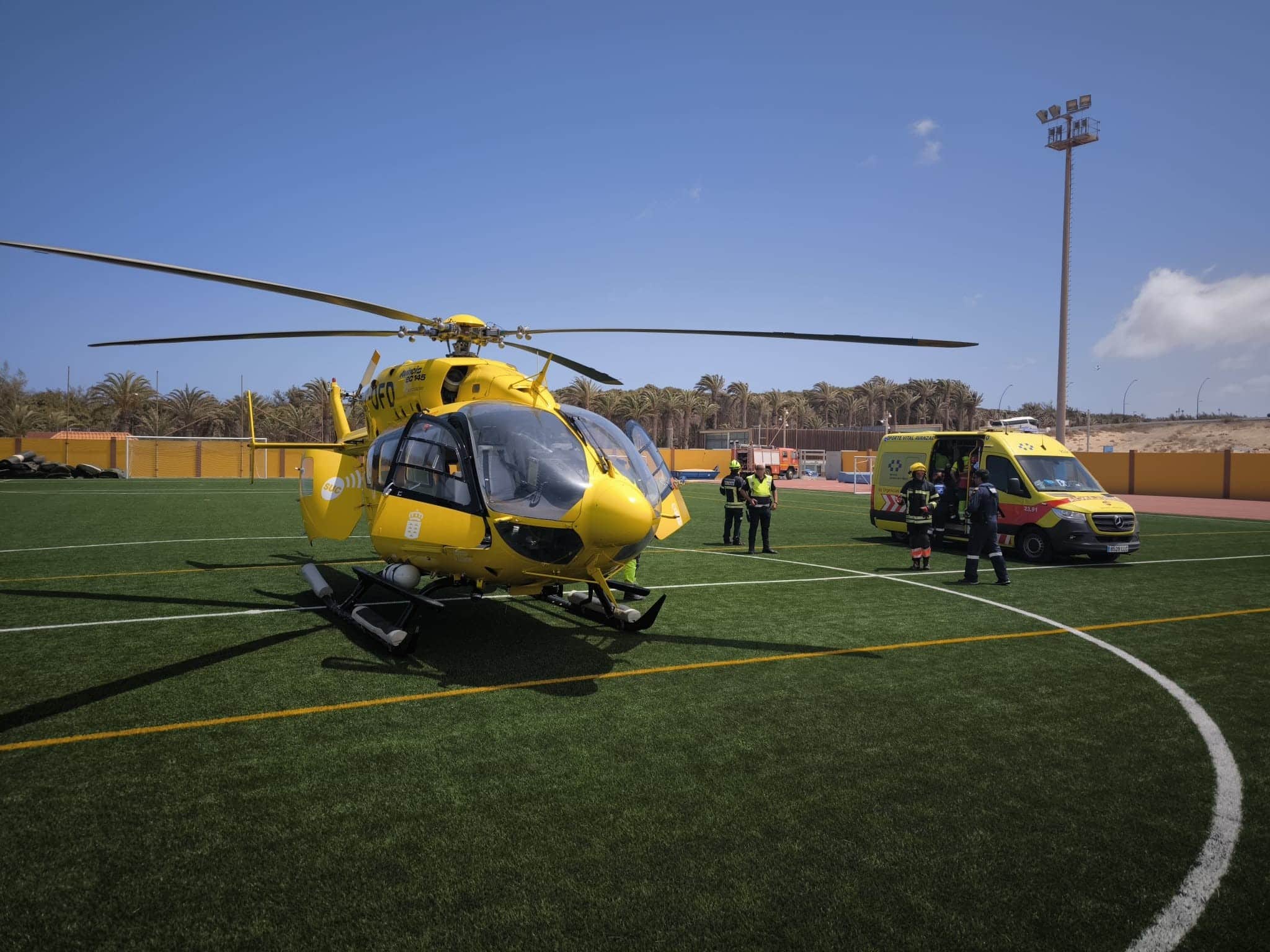HELICÓPTERO MEDICALIZADO EN PÁJARA2 29-5-24
