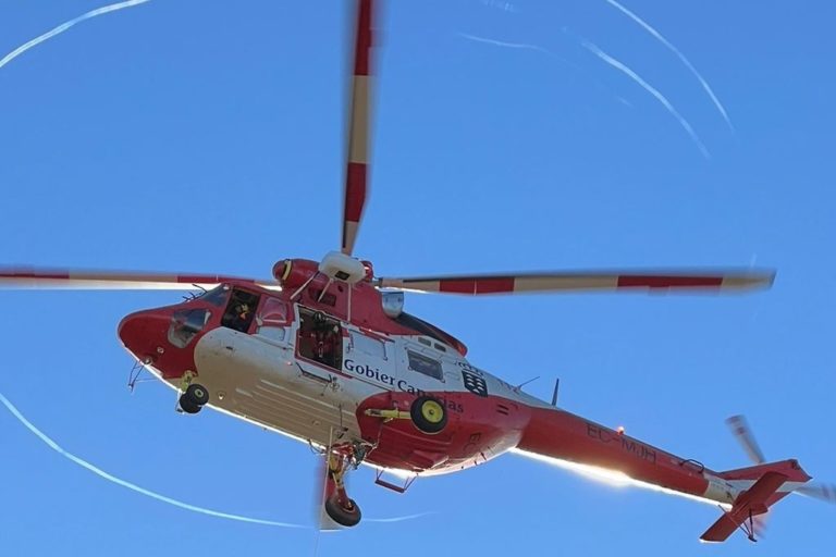 MUJER HERIDA RESCATADA POR EL GES EN LA PALMA 25-5-24
