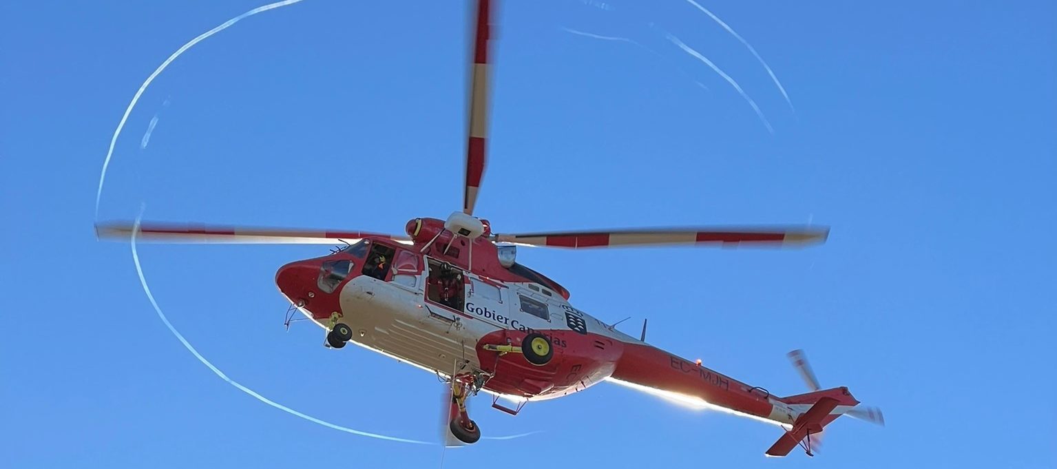 MUJER HERIDA RESCATADA POR EL GES EN LA PALMA 25-5-24