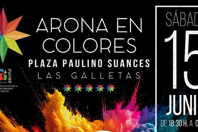 CARTEL BUSTAMANTE ARONA EN COLORES + ARTISTAS VARIOS