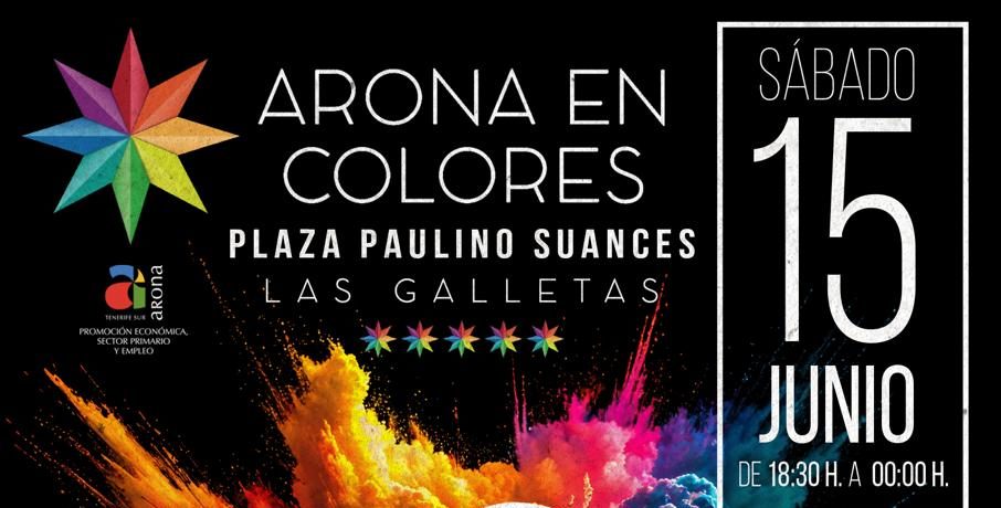 CARTEL BUSTAMANTE ARONA EN COLORES + ARTISTAS VARIOS