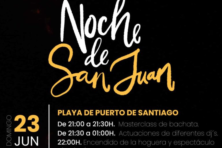 Cartel Noche de San Juan en Santiago del Teide