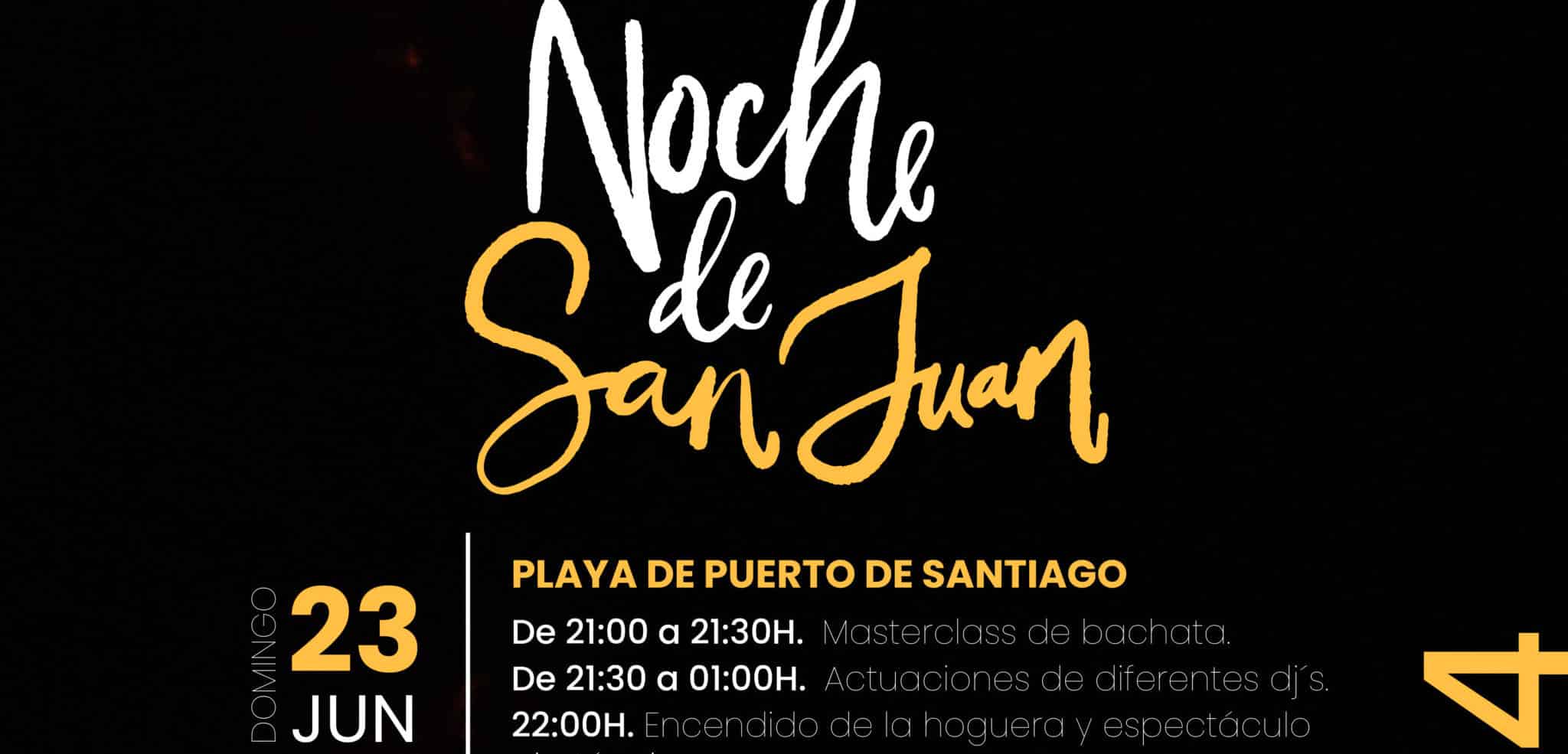 Cartel Noche de San Juan en Santiago del Teide