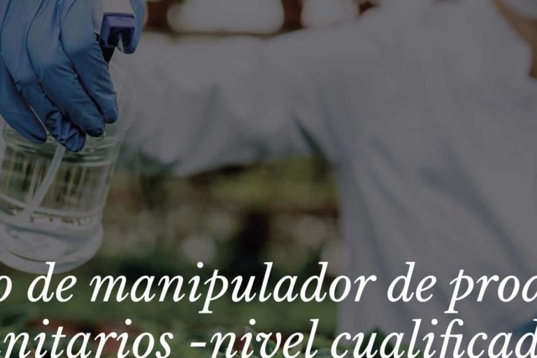 Cartel del curso de manipulador fitosanitario nivel cualificado