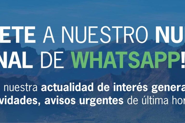 Cartel nuevo canal de WhatsApp Ayuntamiento Santiago del Teide