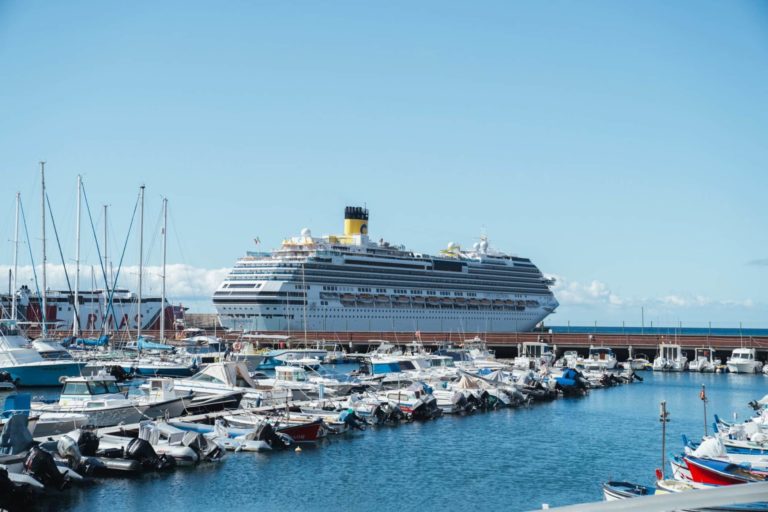 Crucero atracado en el Puerto de San Sebastián de La Gomera (1)