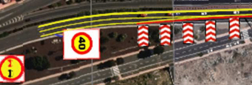 FOTO CORTE CARRIL LAS CHAFIRAS