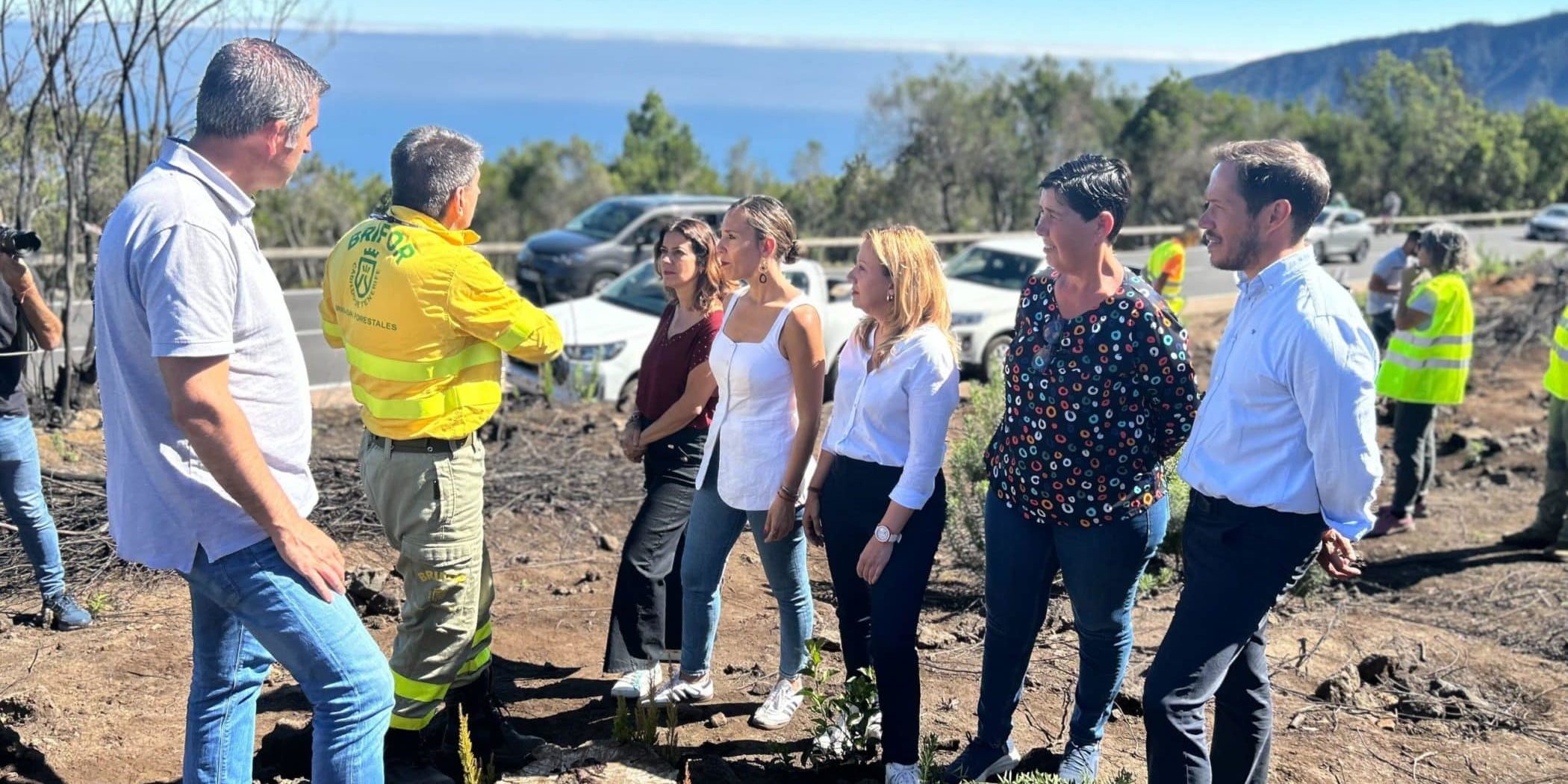 Visita zona incendiadas Tenerife 180624