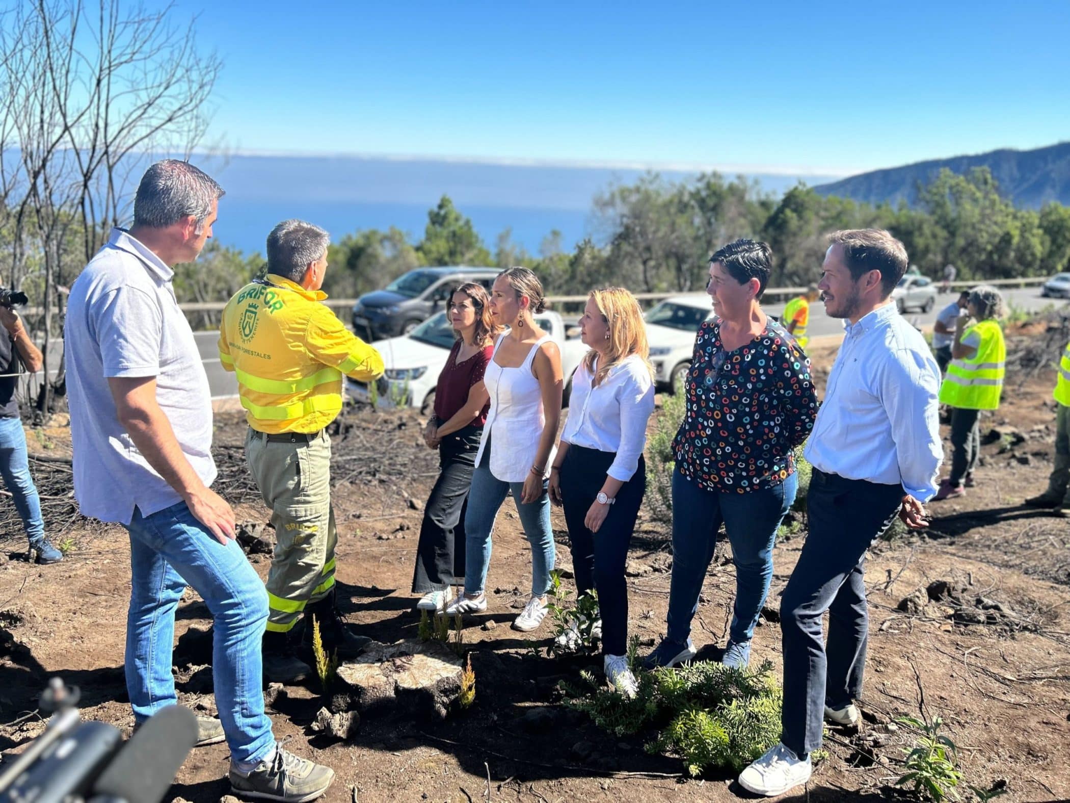 Visita zona incendiadas Tenerife 180624