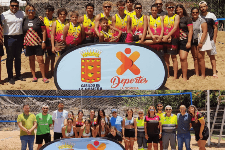 020724 Participantes en el Campeonato Insular de Vóley-Playa de La Gomera (1)