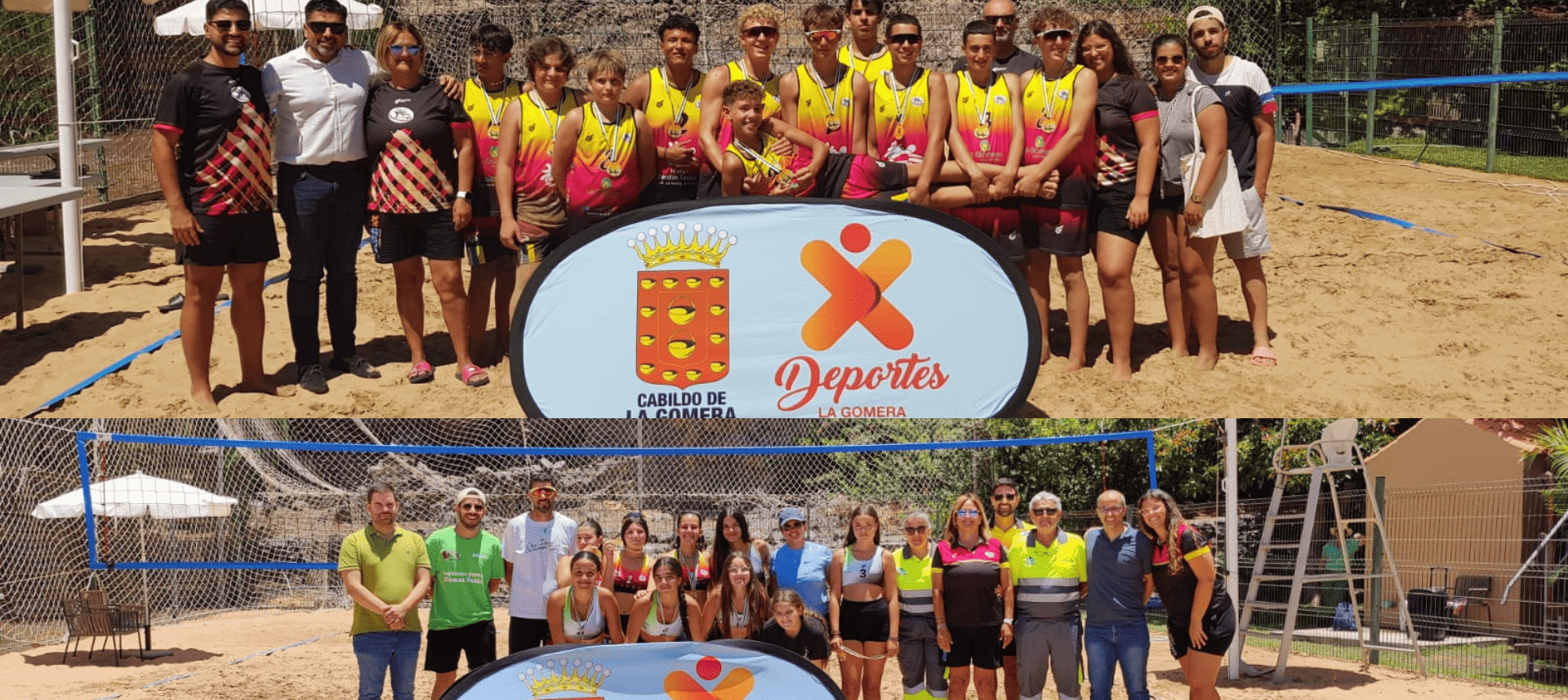 020724 Participantes en el Campeonato Insular de Vóley-Playa de La Gomera (1)