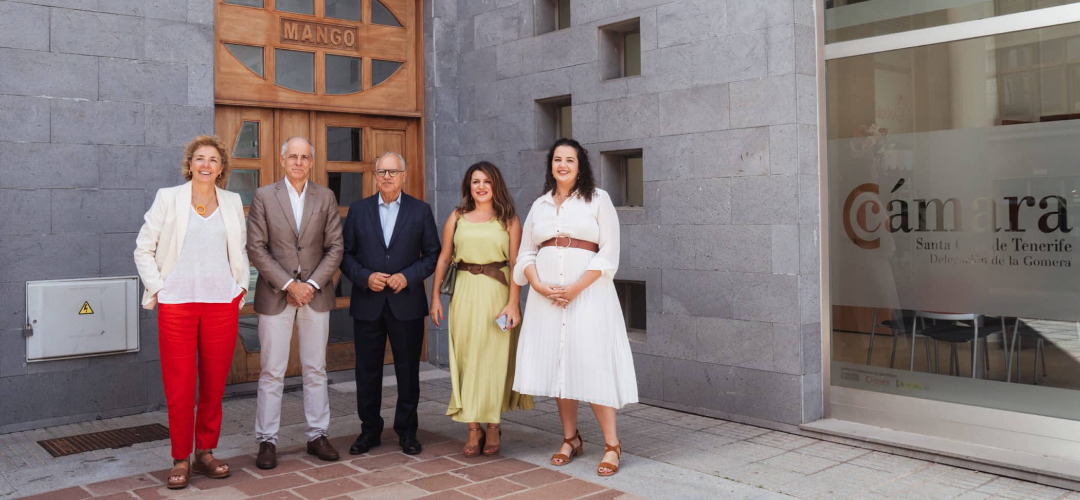 110724 Autoridades del Cabildo de La Gomera y la Cámara de Comercio de Santa Cruz de Tenerife