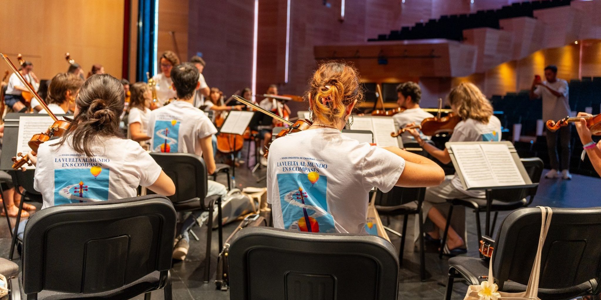 230724 La Joven Orquesta de Canarias en uno de los ensayos de la nueva gira