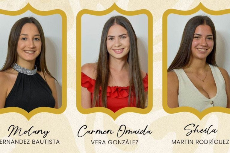 Cartel con las candidatas adultas
