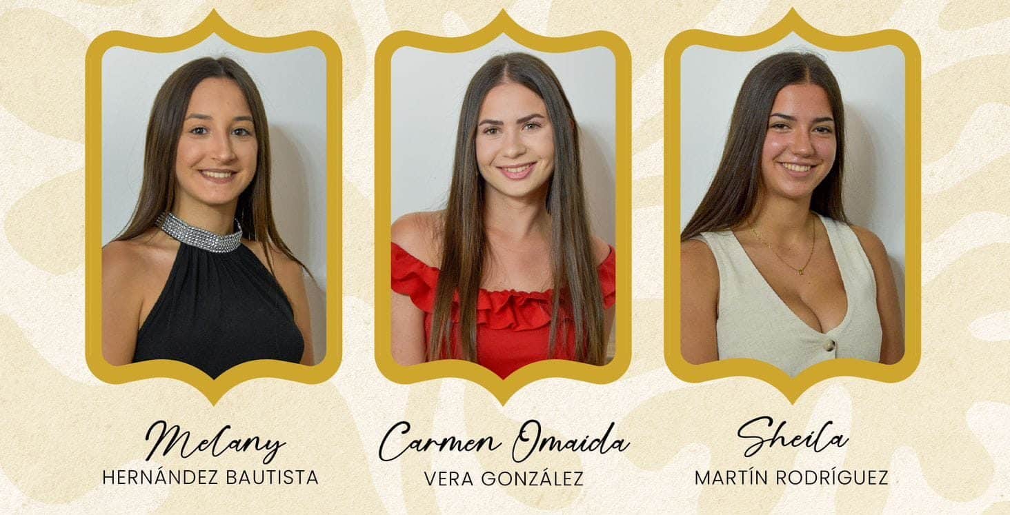 Cartel con las candidatas adultas