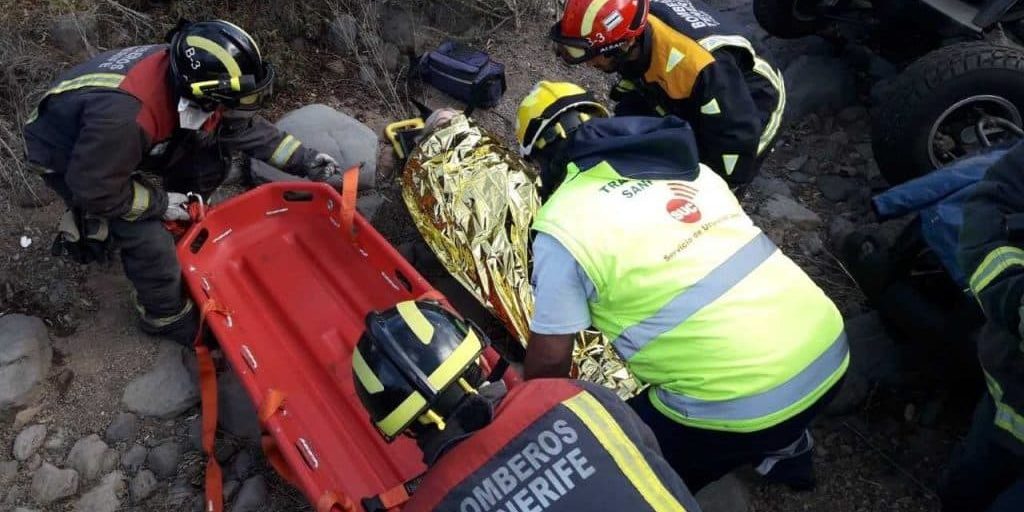 DOS HERIDOS EN UN ACCIDENTE DE QUAD EN VILAFLOR 30-7-24