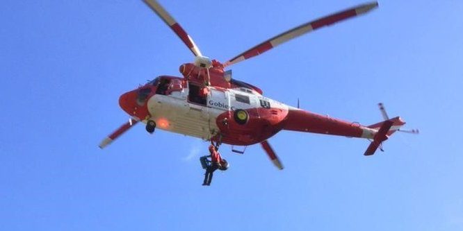 HELICÓPTERO DEL GES RESCATA A UN MENOR EN LA CALDERA DE TABURIENTE 30-7-24