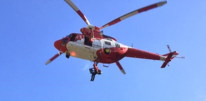 HELICÓPTERO DEL GES RESCATA A UN MENOR EN LA CALDERA DE TABURIENTE 30-7-24