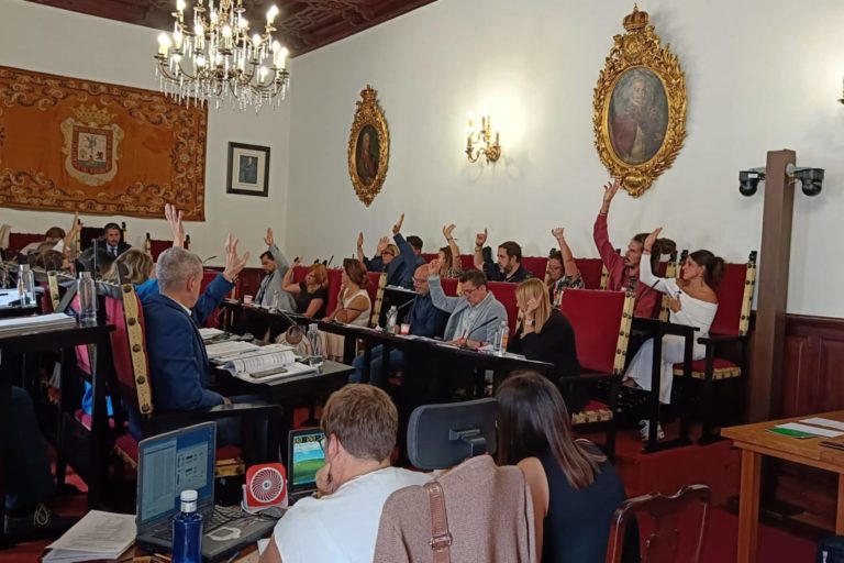 Momento de la votación de la enmienda a la moción de Vox
