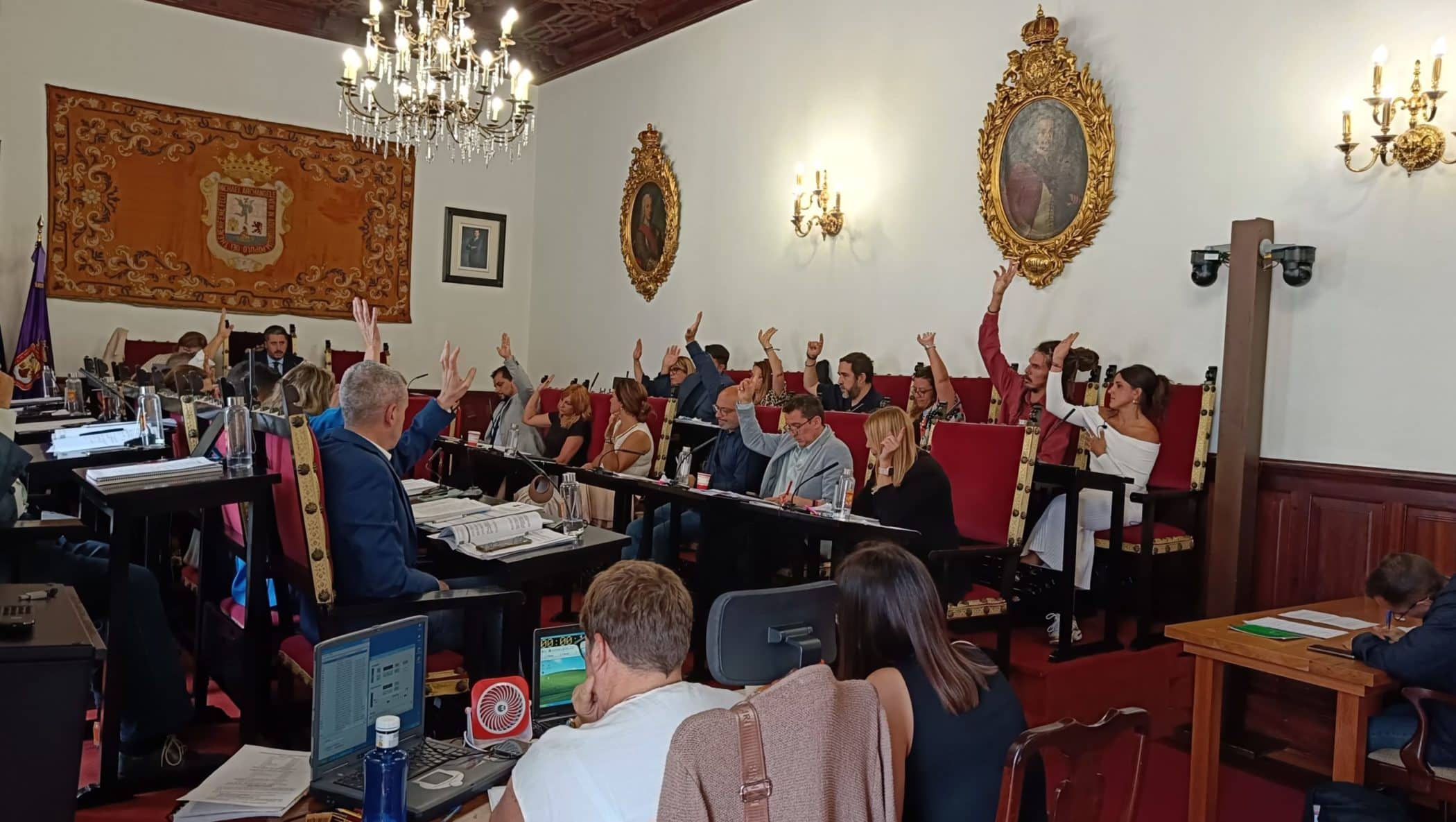 Momento de la votación de la enmienda a la moción de Vox