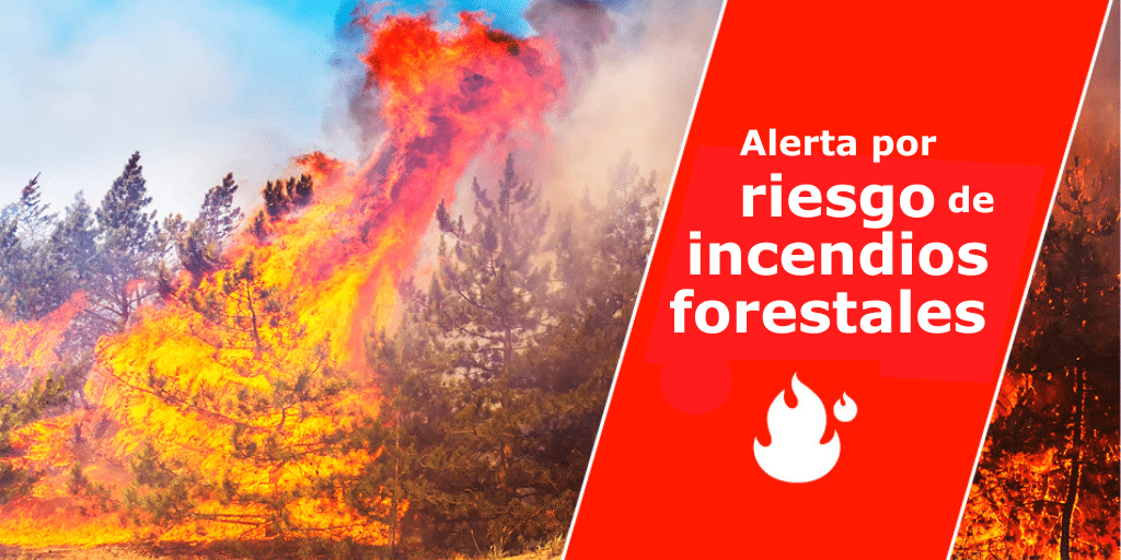 PREALERTA POR RIESGO DE INCENDIOS FORESTALES 26-7-24