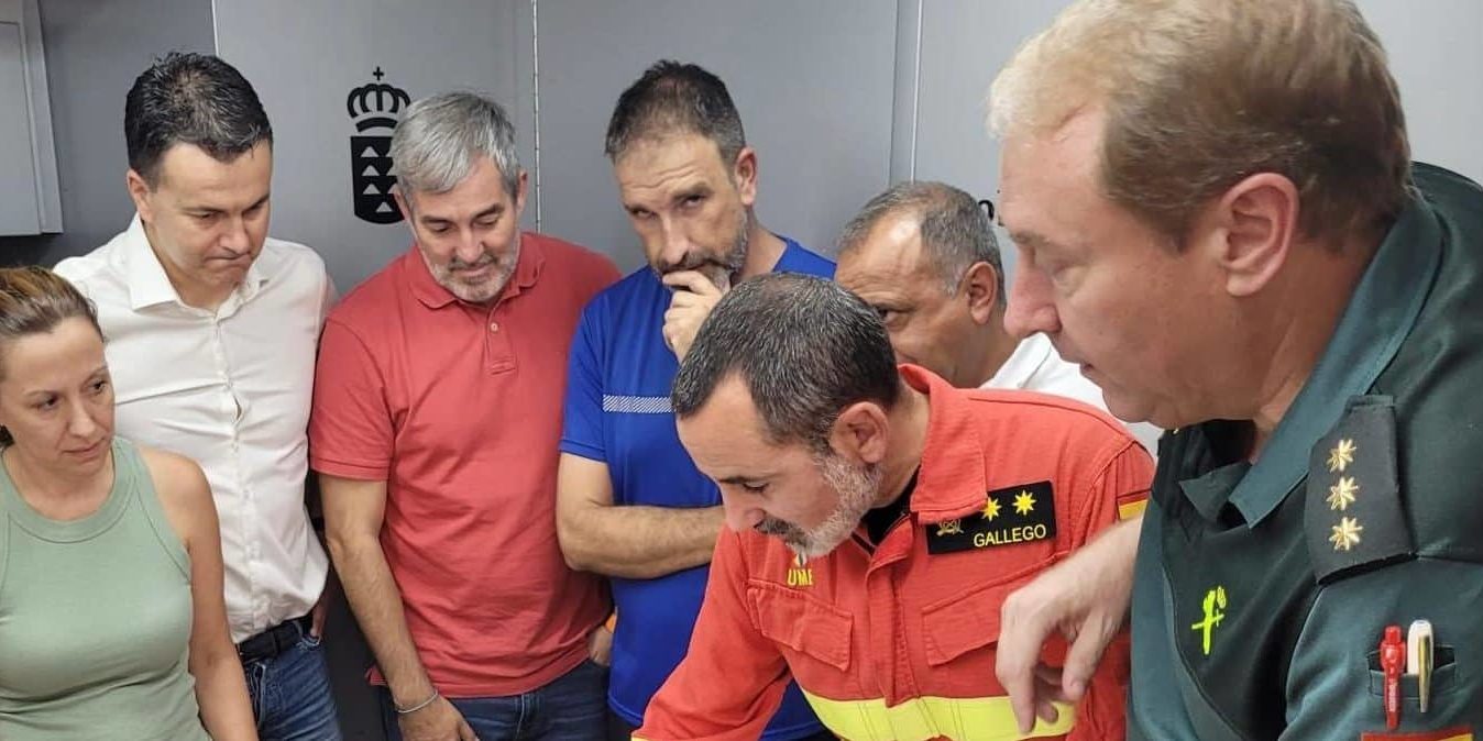 Rosa Dávila durante el incendio de 2023