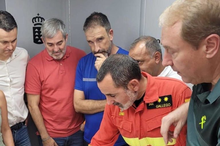 Rosa Dávila durante el incendio de 2023