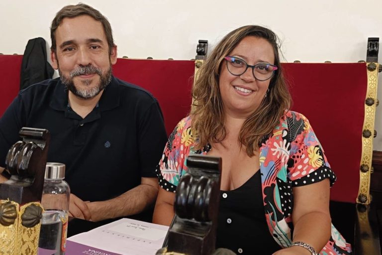 Rubens Ascanio e Idaira Afonso, concejales de Unidas se puede en el pleno municipal